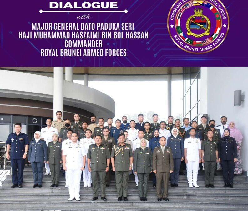 SENIOR LEADERSHIP DIALOGUE WITH MAJOR GENERAL DATO PADUKA SERI HAJI MUHAMMAD HASZAIMI BIN BOL HASSAN, COMMANDER RBAF